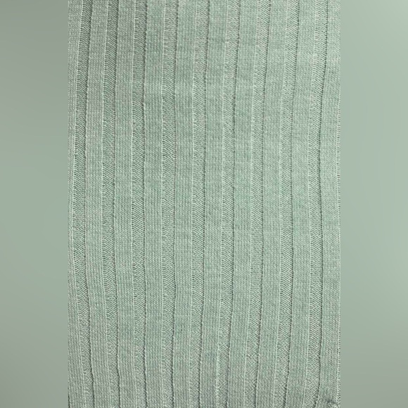 Chic Conversation Sage Green Two-Piece Ribbed Knit Sweater Dress - Picture 5 of 6